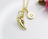 Gold Banana Necklace, Best Personized Gift for Girl, Girlfriend, Best friends, Daughter, Granddaughter, Sister, Mom, Birthday Gift, N4228