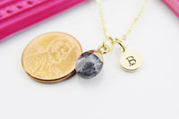 Labradorite Necklace, Natural Gemstone Jewelry 4259