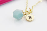Amazonite Necklace, Natural Gemstone Jewelry N4262