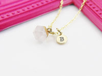 Quartz Necklace, Natural Gemstone Jewelry, N4265