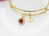 Ruby Bracelet, Jade Imitation Ruby Natural Gemstone Jewelry N4286