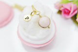 Pink Opal Necklace, Natural Gemstone Jewelry N4298