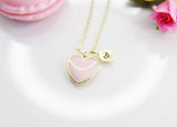 Heart Necklace, Best Valentine's Day Gifts, Pink Sweet Necklace Gifts, Personalized Birthday Gift, N4324