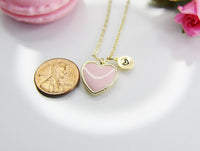 Heart Necklace, Best Valentine's Day Gifts, Pink Sweet Necklace Gifts, Personalized Birthday Gift, N4324