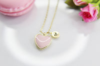 Heart Necklace, Best Valentine's Day Gifts, Pink Sweet Necklace Gifts, Personalized Birthday Gift, N4324