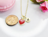 Heart Necklace, Best Valentine's Day Gifts, Red, Sweet Necklace Gifts, Personalized Birthday Gift, N4332