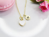 Heart Necklace, Best Valentine's Day Gifts, White, Sweet Necklace Gifts, Personalized Birthday Gift, N4333