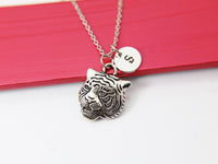 Tiger Necklace, Tiger Wild Animal Necklace, Best Birthday Gift, Retirment Gift, Personalized Initial Gift, N4374