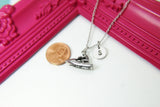 Jet Ski Necklace, Jet Ski Charm Water Sport Jewelry Gifts, Best Birthday Gift, Christmas Gift, Personalized Initial Gift, N4384