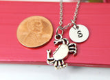 Crab Necklace, Crab Charm, Ocean Beach Jewelry Gift, Personalized Initial Gift, N4394