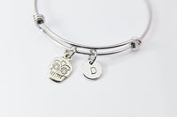 Halloween Bracelet, Personalized Initial Gift, N4541