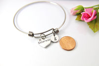 Sister in Law Bracelet, Heart, Personalized Initial Gifts, N4550