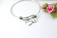 Sister in Law Bracelet, Heart, Personalized Initial Gifts, N4550