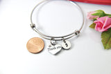 Thank You Bracelet Gift, Heart, Personalized Gift, N4555