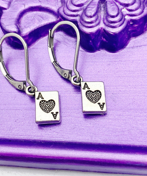 Ace of Heart Earrings, N4627