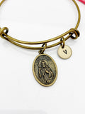Saint Jude Charm Bracelet, San Judas Charm, Personalized Gift, N4667