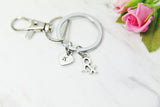 RX Keychain, Personalized Initial Gift, N4468