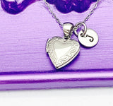 Tiny Heart Locket Necklace, Stainless Steel Locket Necklace, Personalized Gift, N4704