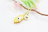 Hamsa Evil Eye Necklace, Gold Necklace, Dainty Necklace, N4509