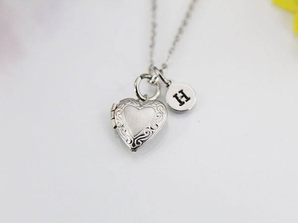 Best Birthday's Gift for Girlfriend, Friends, Daughter, Granddaughter, Stainless Steel Necklace, TINY Heart Locket, N4520