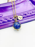 Lapis Lazuli Necklace, Natural Gemstones Jewelry, Best Mother's Day Gift, N4708
