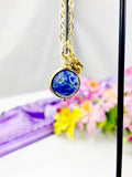 Lapis Lazuli Necklace, Natural Gemstones Jewelry, Best Mother's Day Gift, N4708