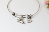 Silver Cat Charm Bracelet, Cute Cat Charm, Animal Charm, Pet Gift, Cat Person Gift, Cat Lover Gift, Personalized Gift, N976