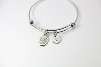 Halloween Bracelet, Personalized Initial Gift, N4541