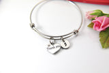 Thank You Bracelet Gift, Heart, Personalized Gift, N4555