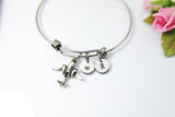 Fighter Airplane Bracelet, Pilot Gift, Pilot Girlfriend Jewelry Gift, N4589