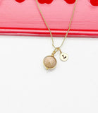 Rhodonite Necklace, Natural Gemstone Jewelry, N4605