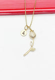 Gold Rose Necklace Mother's Day Gifts, Personalized Gifts, N4610