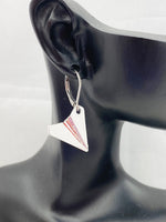 Paper Airplane Earrings, Hypoallergenic Earrings, N297-G