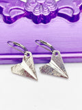 Paper Airplane Earrings, Hypoallergenic Earrings, N297-G