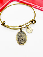 Saint Jude Charm Bracelet, San Judas Charm, Personalized Gift, N4667