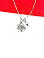 Silver Daisy Flower Necklace, Personalized Gift, N4724