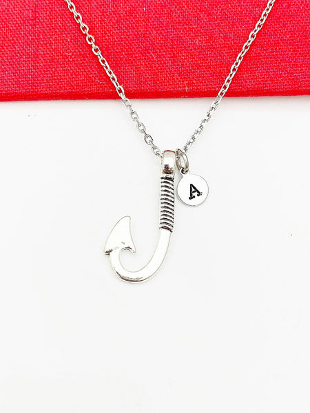 Fishhook Necklace, Best Birthday Gift, Best Friend Gift, Father's Day Gift, Personalized Gifts, N4761