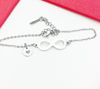 Infinity Bracelet, Love Infinity Charm, Birthday Gift, Girlfriend Gift, Christmas Gift, Personalized Gift, N4773