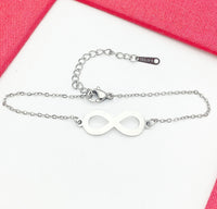 Infinity Bracelet, Love Infinity Charm, Birthday Gift, Girlfriend Gift, Christmas Gift, Mother's Day Gift, Valentine's Gift, N4796