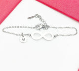 Infinity Bracelet, Love Infinity Charm, Birthday Gift, Girlfriend Gift, Christmas Gift, Personalized Gift, N4773