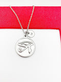 Stainless Steel Egyptian Eye of Horus Necklace, Egyptian Eye of Horus Gift, God Eye Charm, Eye of Horus Gift, Personalized Gift, N4782