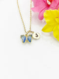 Butterfly Necklace, Tiny Beautiful Butterfly Cubic Zirconia Jewelry Gift, N4838