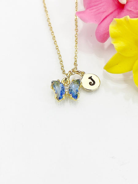 Butterfly Necklace, Tiny Beautiful Butterfly Cubic Zirconia Jewelry Gift, N4838