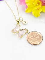 Butterfly Necklace, Beautiful Butterfly Cubic Zirconia Jewelry Gift, N4842