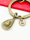 Bronze Cowboy Hat Charm Keychain, N4807