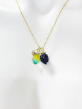 Grape Necklace, Wine Lover Gift, Fluorite Necklace, Natural Gemstone Jewelry, N4869