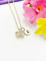 Butterfly Necklace, Small Beautiful Butterfly Cubic Zirconia Jewelry Gift, N4834