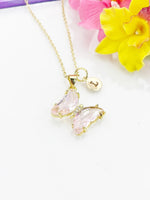 Butterfly Necklace, Beautiful Butterfly Cubic Zirconia Jewelry Gift, N4842