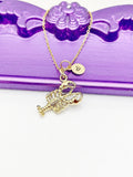 Shrimp Necklace, Beautiful Gold Shrimp Lobster Fish Jewelry Gift, Sister Daughter Necklace Gift, N4860