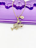 Shrimp Necklace, Beautiful Gold Shrimp Lobster Fish Jewelry Gift, Sister Daughter Necklace Gift, N4860